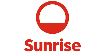 Sunrise Logo | Swiss telco customer of Compax