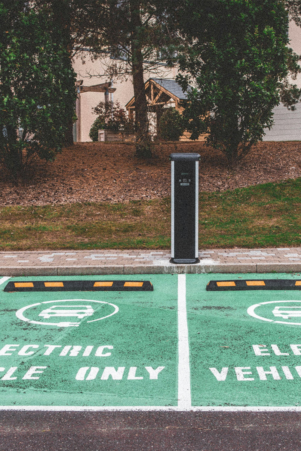 EV charge point on a highway parking area